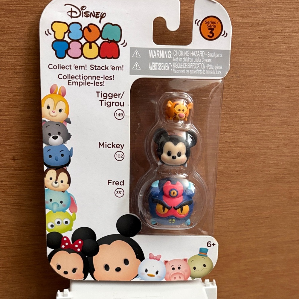 Disney Tsum Tsum Stackable Set - Mickey, Tigger, Fred